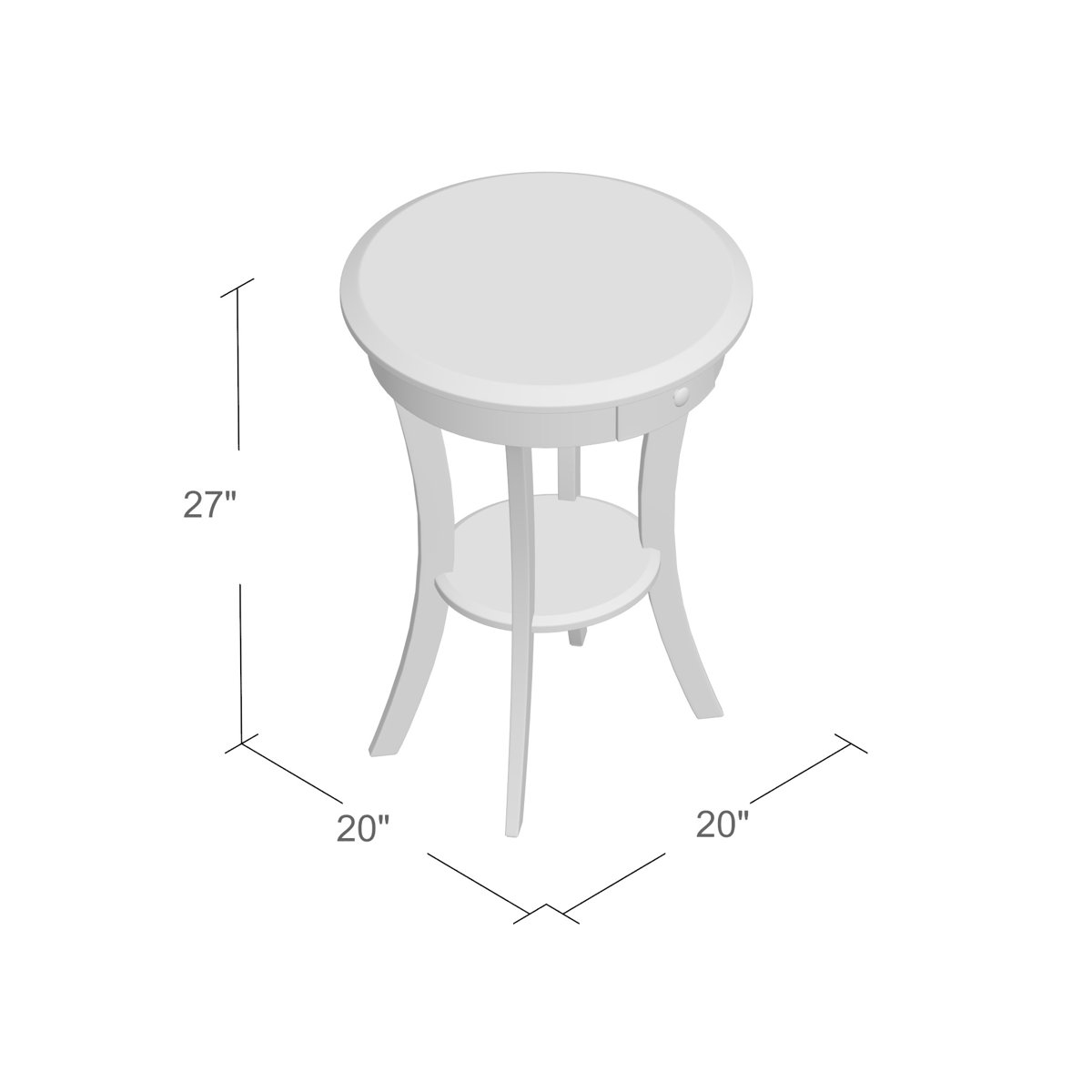 Charlton Home® Emington 27'' Tall End Table with Storage & Reviews